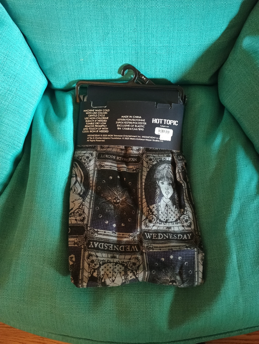 NEW Wednesday Pajama Pants M - Picture 2 of 5